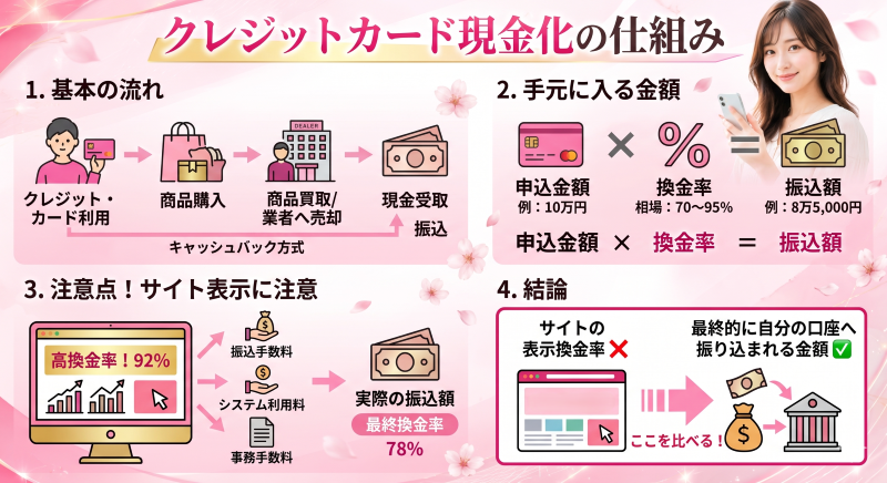 クレジットカード現金化の仕組み